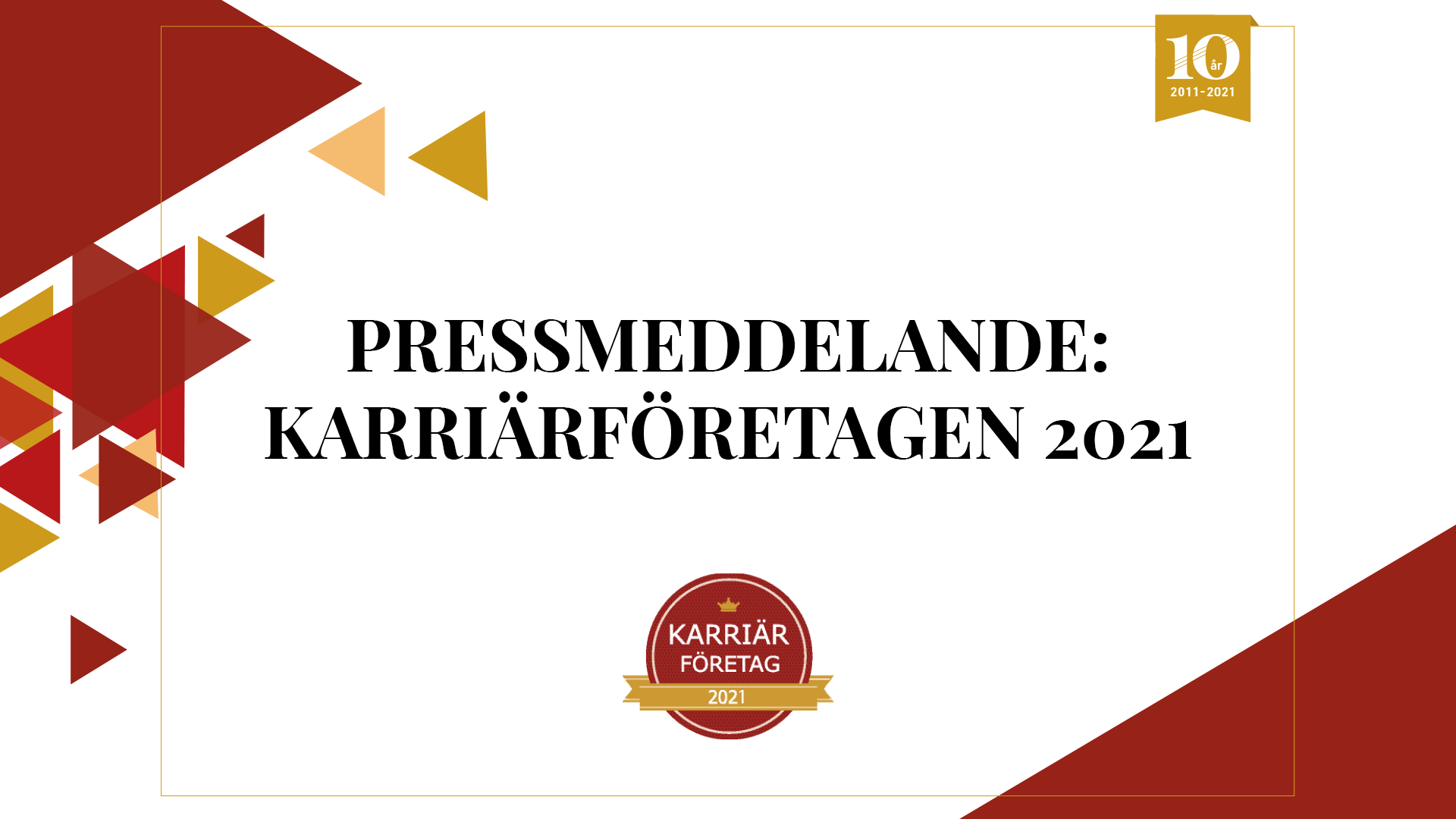 Pressmeddelande: Retention Companies 2021