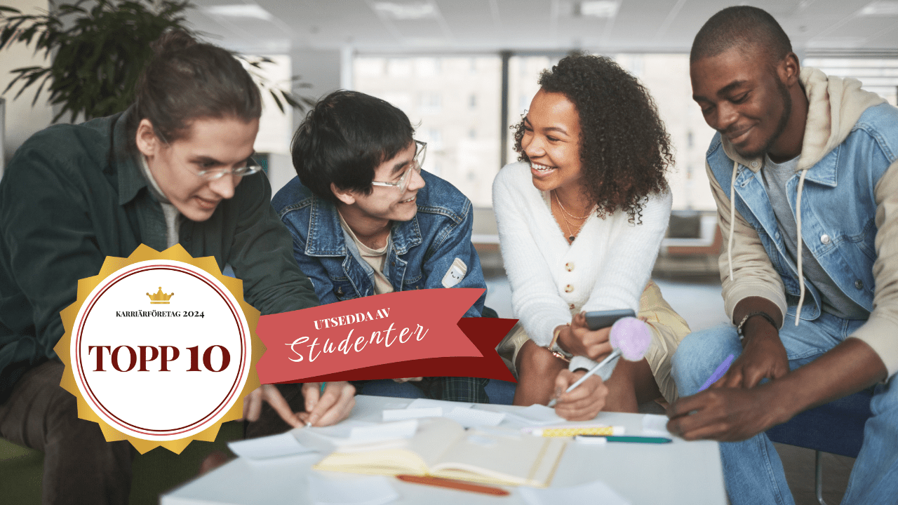 Sveriges studenter har röstat fram topp 10 arbetsgivare 2024!